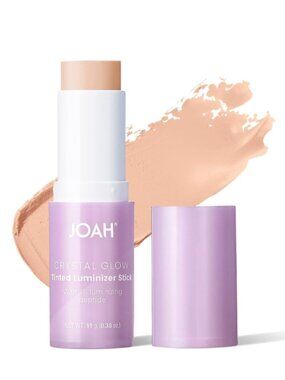 JOAH Crystal Glow Tinted Luminizer Stick, Multitasking Korean Makeup Highlighter